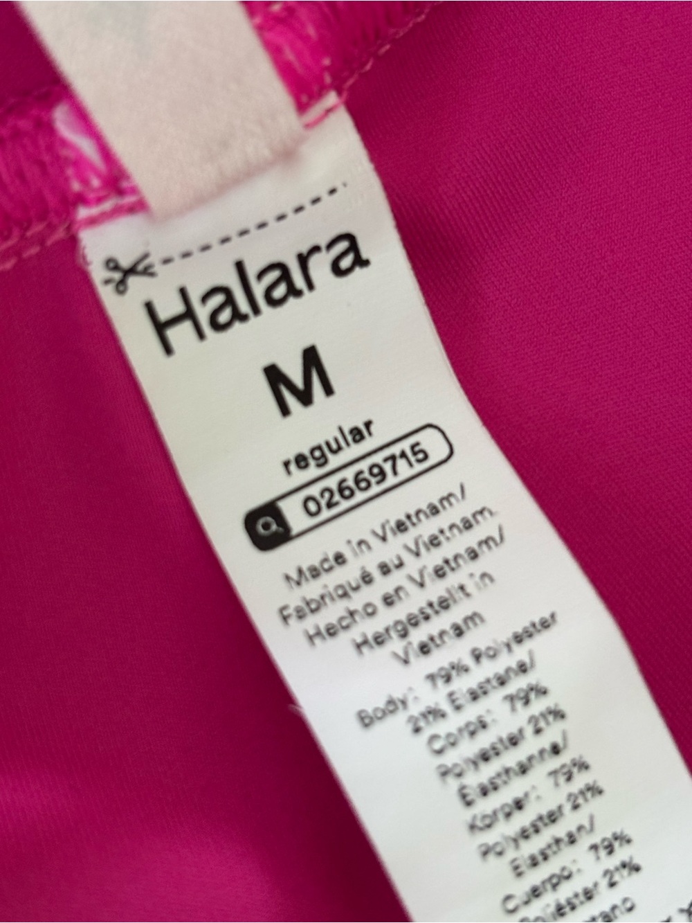 Halara DayStretch High Waisted Pockets Straight Leg Casual Pants hot pink size M - Picture 7 of 7